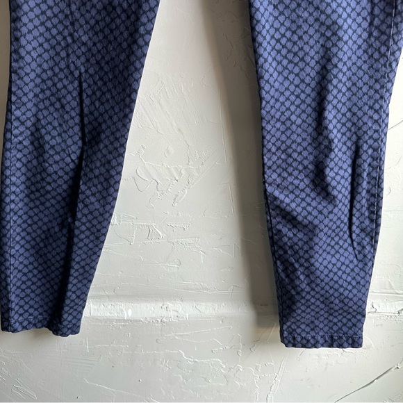 Gap Ultra Skinny Ankle Pants Blue and Black Print Size 6 - Picture 4 of 7